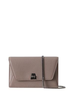 Akris Anouk Leather Wallet On A Chain - Gray