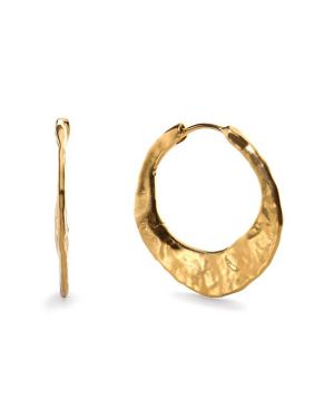 Monica Vinader Medium Capri Hoop Earrings - Metallic