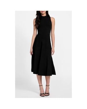 Guess Cassandra Mock Neck Midi Sweater Dress - Black