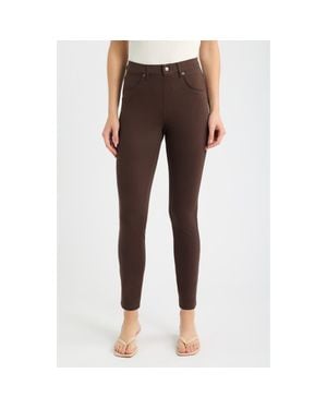 Hue Ultrasoft Denim Leggings - Brown