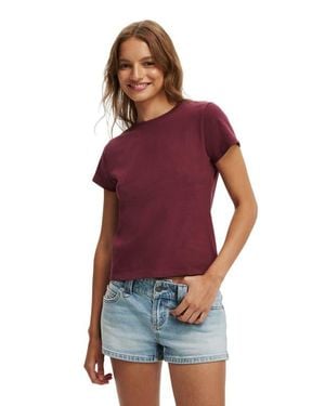 Cotton On 90 S Baby Tee - Red