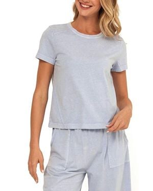 Threads For Thought Roselie Mineral Wash Cotton T-Shirt - Blue