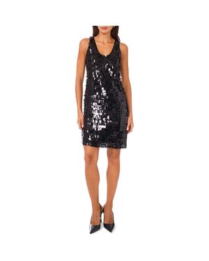 Vince Camuto Embellished Sleeveless Minidress - Black