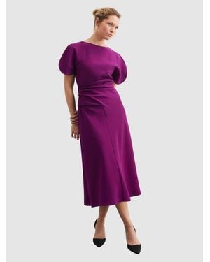 The Fold Salerno Midi Dress - Pink