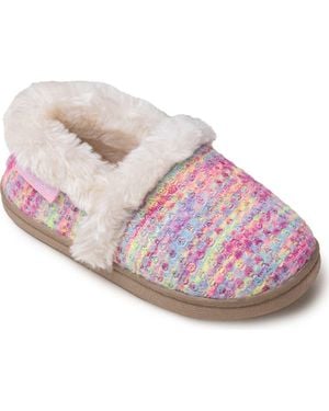Minnetonka Kids' Daina Faux Fur Lined Slipper - Pink