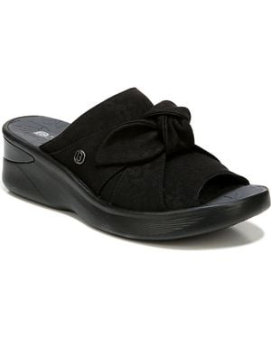 LifeStride Smile Wedge Slide Sandal - Black