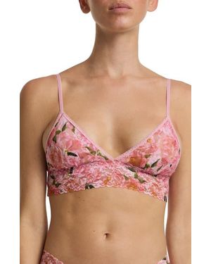 Hanky Panky Padded Lace Bralette - Pink