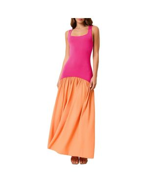 Solid & Striped The Camila Two-Tone Dress - Pink