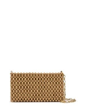 Reiss Beatrix Beaded Clutch - Metallic