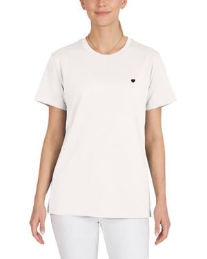 Alix Lil Heart Jersey Relaxed Tee - White