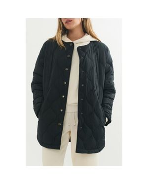 Marine Layer Calista Quilted Jacket - Black
