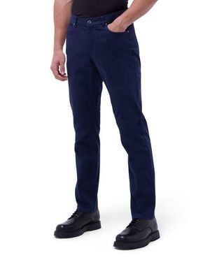 Bugatchi Preston Straight Leg Five Pocket Pants - Blue
