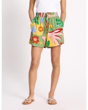 Albaray Tropique Print Shorts - Yellow