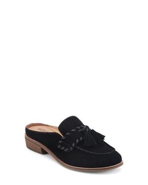 Earth Elison Loafer Mule - Black
