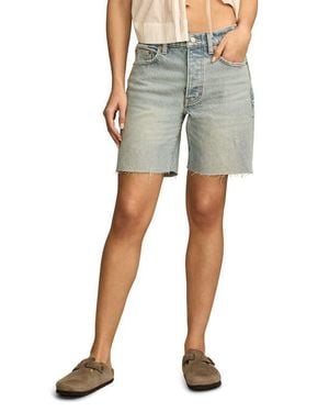 Lucky Brand '90S Loose Cutoff Denim Shorts - Green