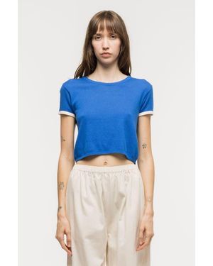 Toit Volant Katya Knit Top - Blue