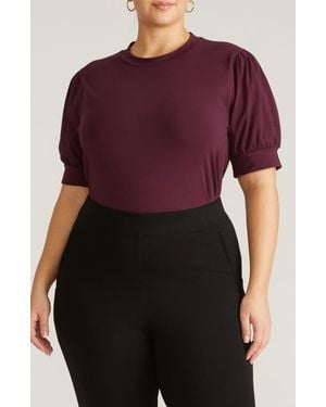 UNIVERSAL STANDARD Puff Sleeve Top - Purple