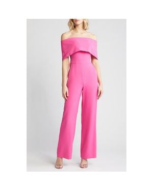 Vince Camuto Off The Shoulder Jumpsuit - Pink