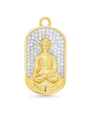 Sara Weinstock Diamond Buddha Charm - Metallic