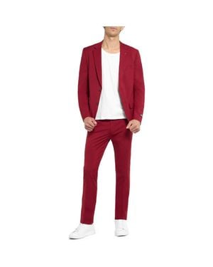 Opposuits Daily Slim Fit Bright Burgundy Suit - Red