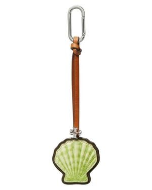 Tory Burch Shell Leather Bag Charm - Green