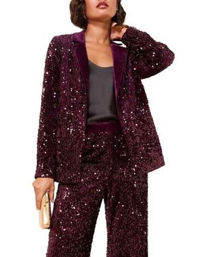Friends Like These Sequin Blazer - Red