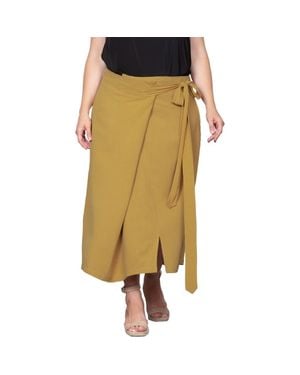 Standards & Practices Wrap Maxi Skirt - Metallic
