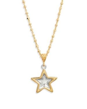 VIDAKUSH Duotone Star Pendant Necklace - Metallic