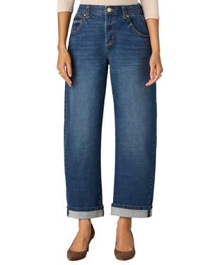 Wit & Wisdom High Waist Straight Leg Jeans - Blue