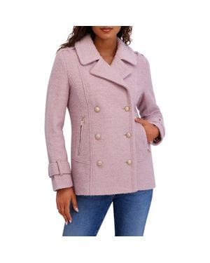 Kensie Bouclé Peacoat - Red