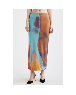 Feners Tu X Mi Maxi Skirt - Blue