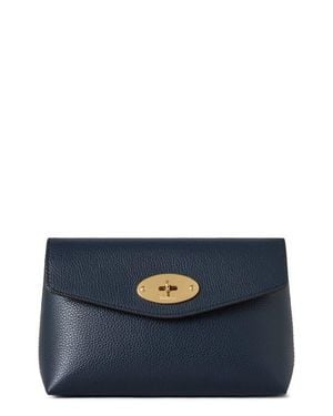 Mulberry Darley Leather Cosmetics Pouch - Blue