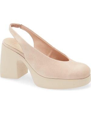 Wonders Naima Platform Slingback Pump - Natural