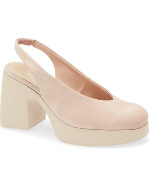 Wonders Naima Platform Slingback Pump - Natural