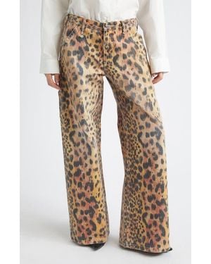 R13 Darcy Flare Leg Jeans - Natural
