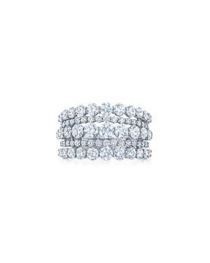 Kwiat Eclipse Multi Row Diamond Ring - Blue