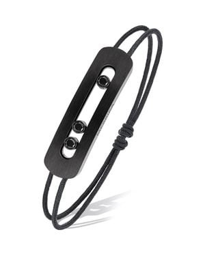 Messika Xl Move Diamond Cord Bracelet - Black
