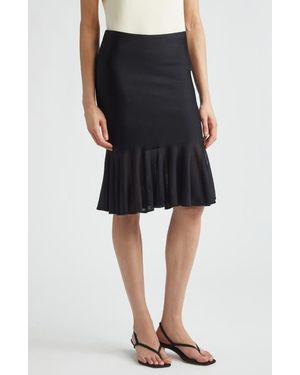TOTEME Fluted Sweater Skirt - Black