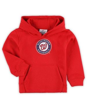 Outerstuff Toddler Washington Nationals Team Primary Logo Fleece Pullover Hoodie - Red