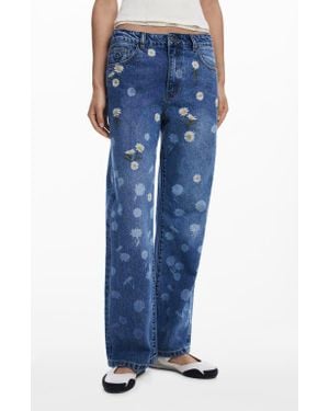 Desigual Denim_daisys - Blue