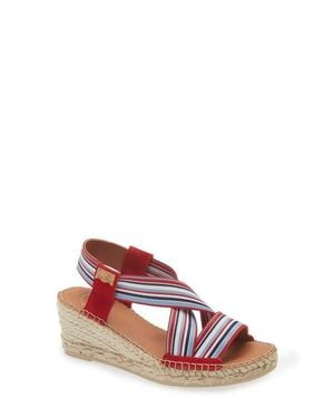 Toni Pons Tina Espadrille Wedge Sandal - Red