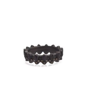 Armenta Sapphire Stacking Band Ring - Black
