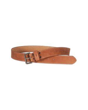 AllSaints Stitched Edge Leather Belt - Brown