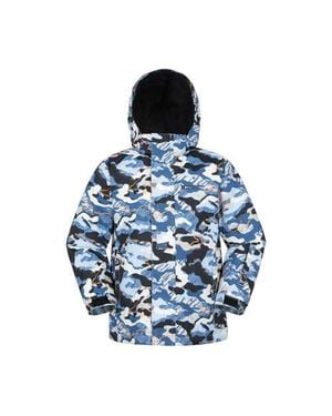 Mountain Warehouse Childrens/Kids Mogal Geometric Ski Jacket - Blue