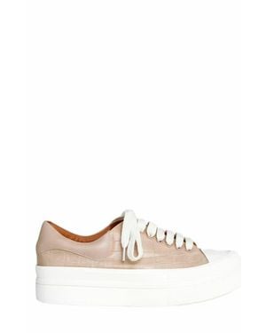 Belle & Bloom Just A Dream Croc Leather Sneaker - Pink