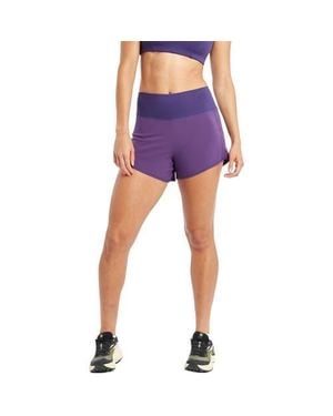 Oiselle High Rise Ra 4In Printed Short - Purple