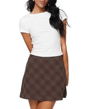 Princess Polly Lex Cotton Blend Baby Tee - Brown
