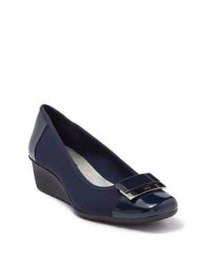 Anne Klein Waverly Wedge Loafer - Blue