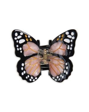 Solar Eclipse Mini Monarch Hair Claw Clip - Black