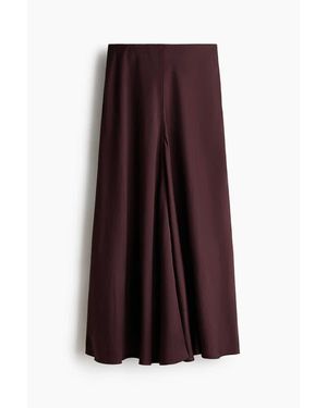 H&M Satin Maxi Skirt - Purple